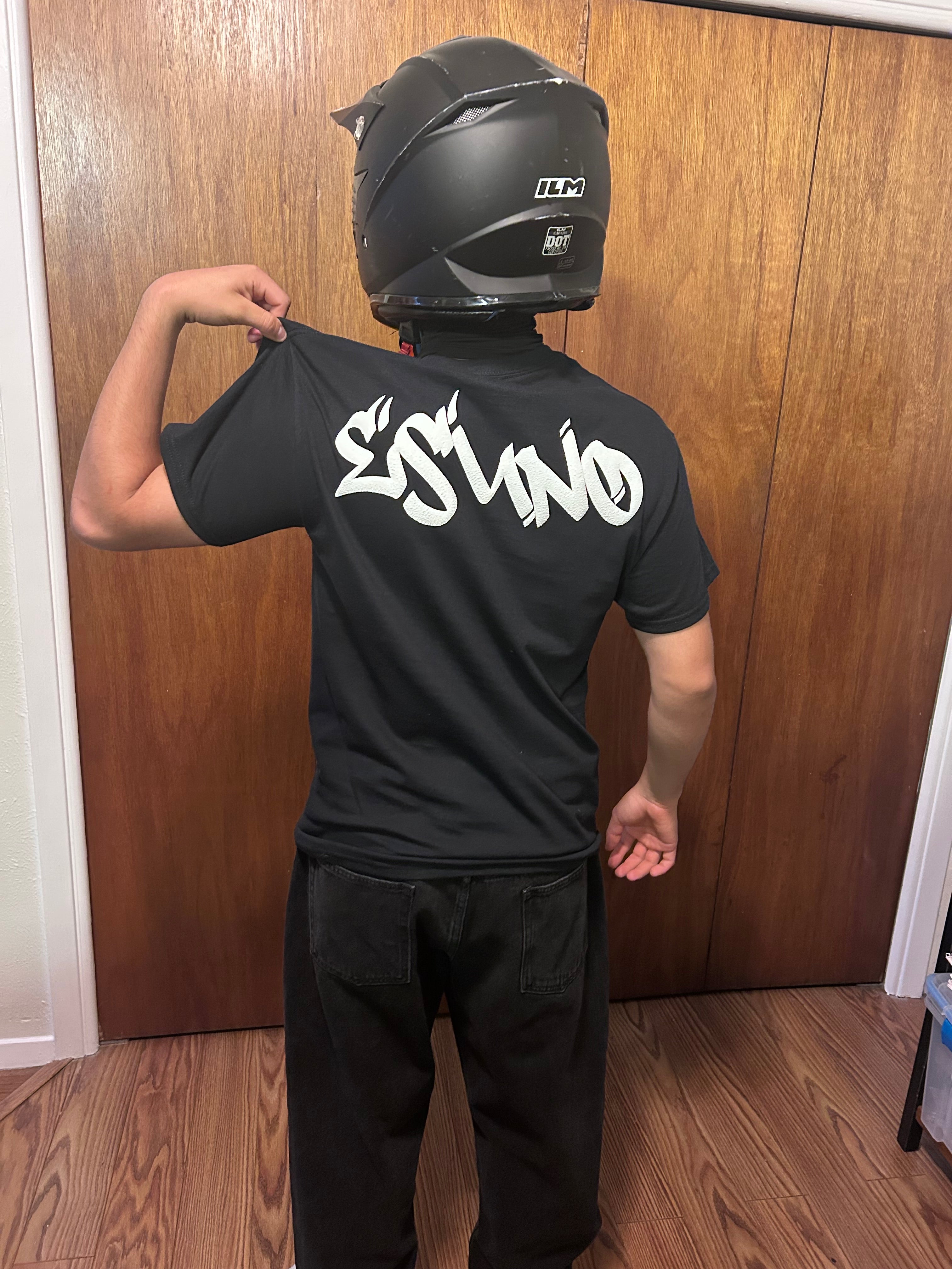 Esuno puff T-shirt white and black T￼