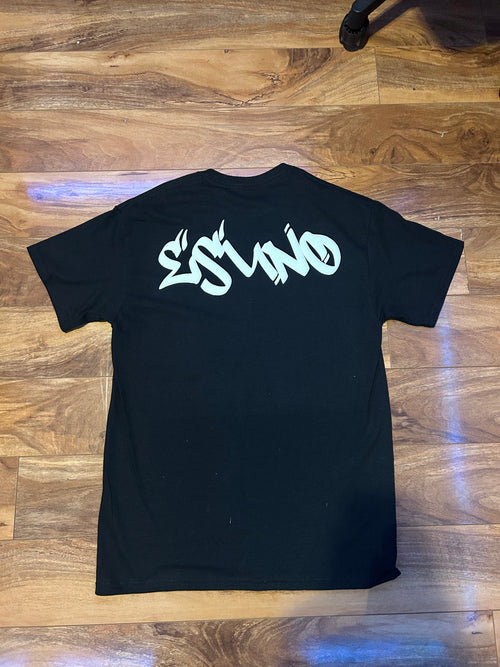 Esuno puff T-shirt white and black T￼